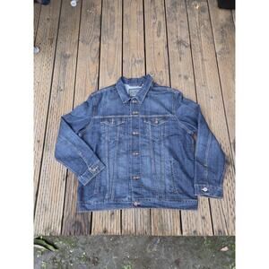 Signature by Levi Strauss Gold Label Blue Denim Men's Trucker Jacket Size XL